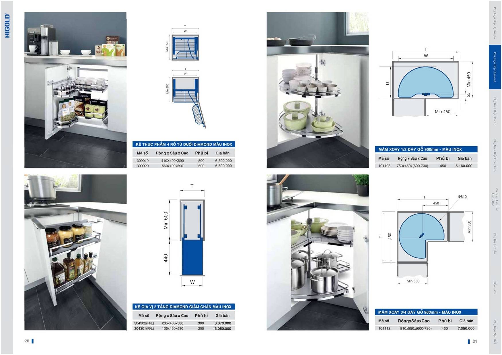 Catalogue và Bảng giá Phụ kiện bếp HIGOLD T6 2024 /Page 10